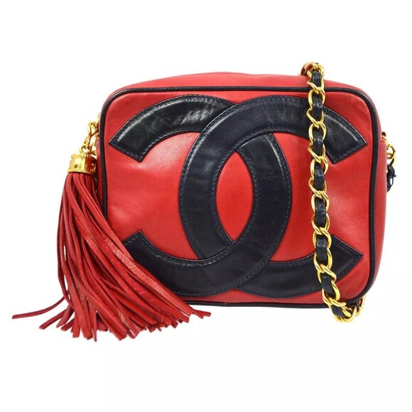 Chanel Red bi-color Lambskin Camera Bag Mini - Picture 1 of 9